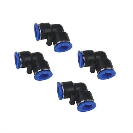 Primefit 1/2-in. Push to Connect Elbow Fitting for 1/2-in. OD Air Tubing, 4PK PC1212E-4